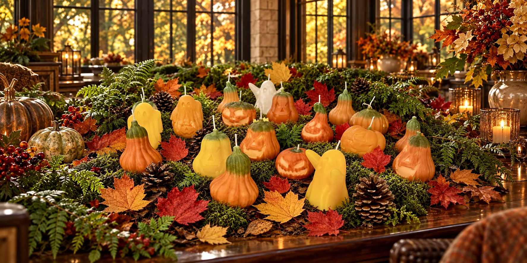 Halloween Pumpkin Candles