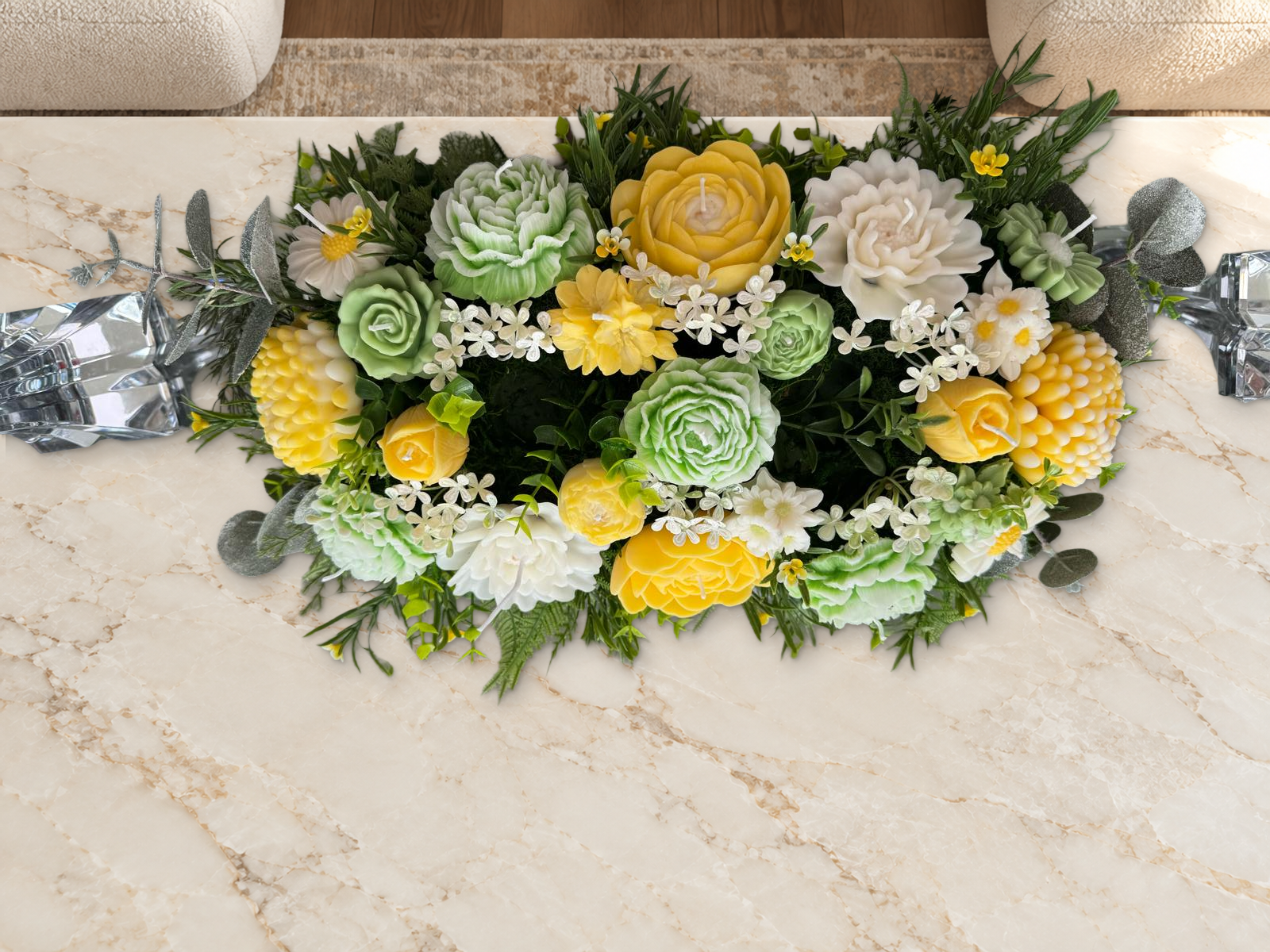 Golden Hour Candle Garden — 22 Hand-Sculpted Blooms — view 23