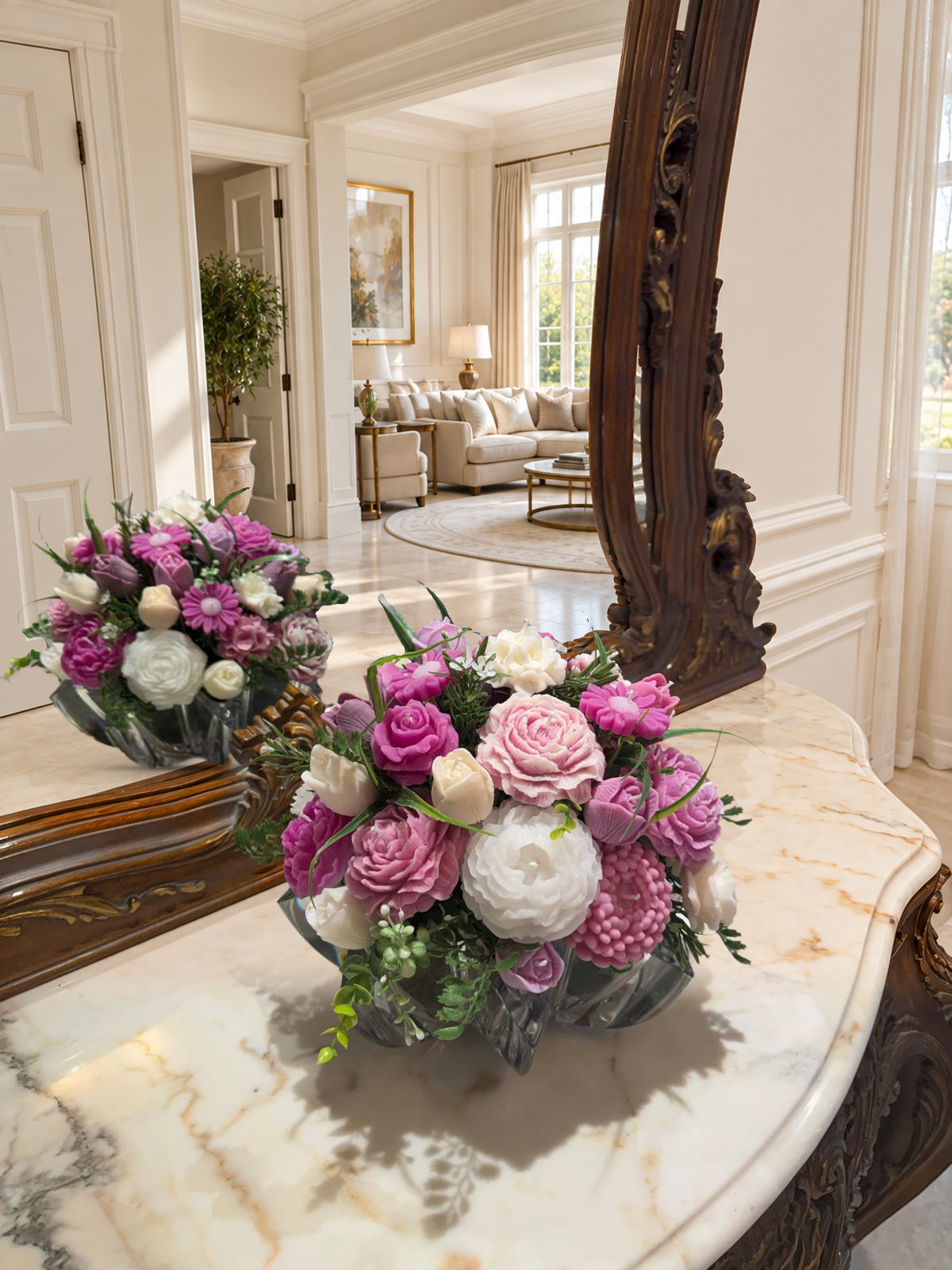 30-Piece Mixed Flower Candle Arrangement — view 39