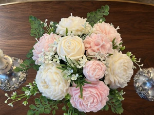 Hydrangea, Rose & Peony Candle Arrangement — view 60
