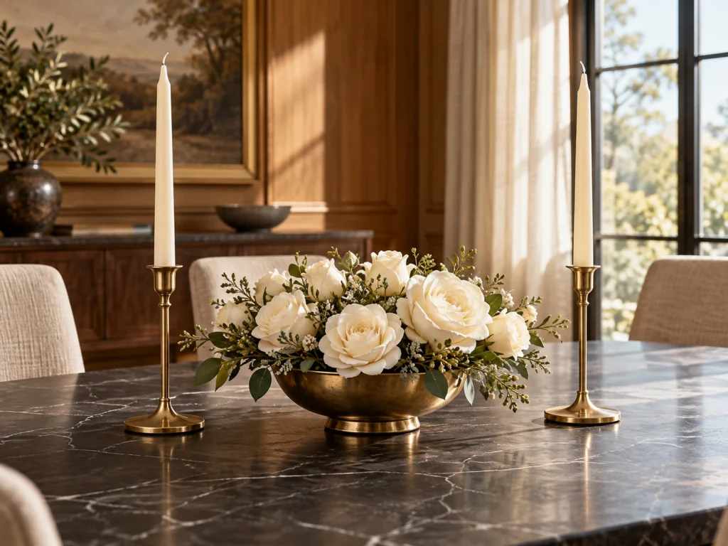Centerpieces with Candle Holders