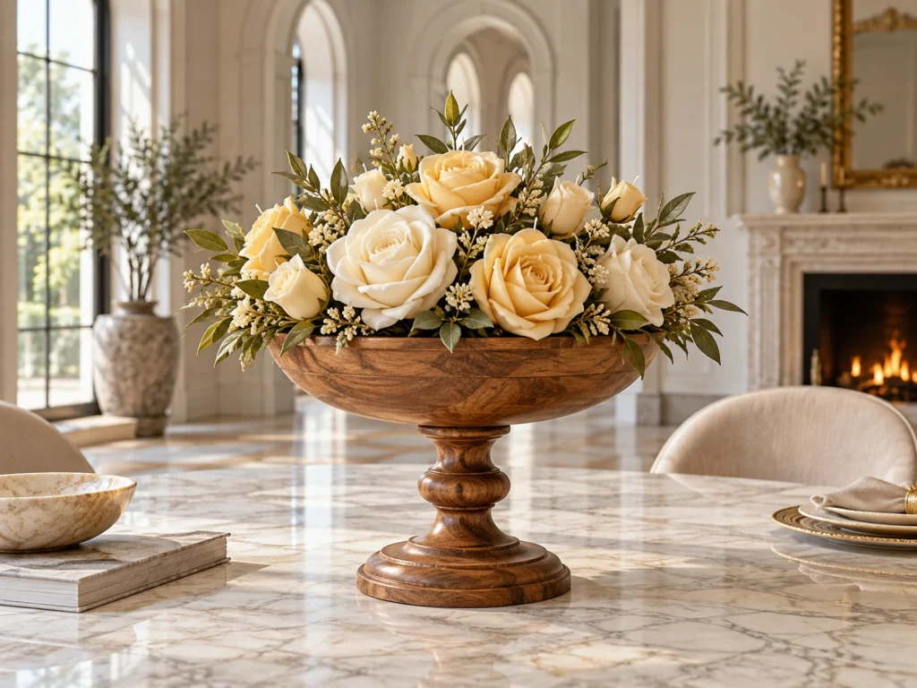 Wooden Pedestal Centerpieces