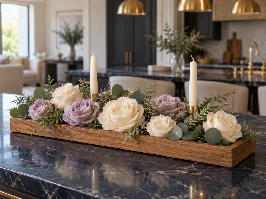 Wooden Tray & Base Centerpieces